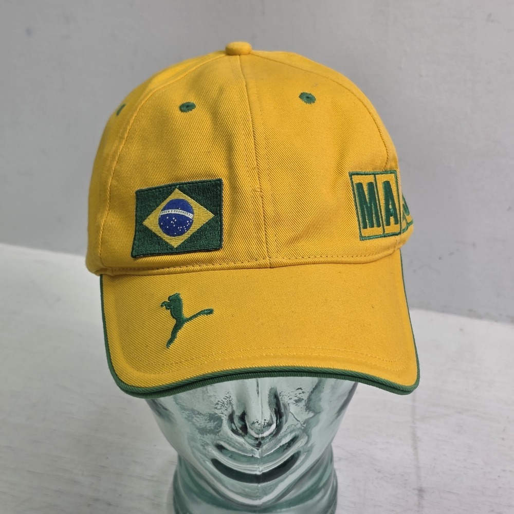 Puma Ferrari Felipe Massa #6 Brazil F1 Hat Cap Yellow Green Official Scuderia OS